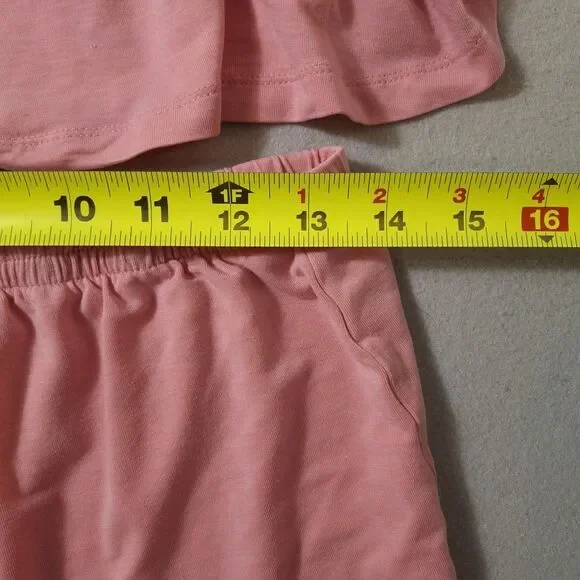 Athleta Calm Cool Pajama Set Size Small Pink Elastic Waistband - Picture 3 of 11